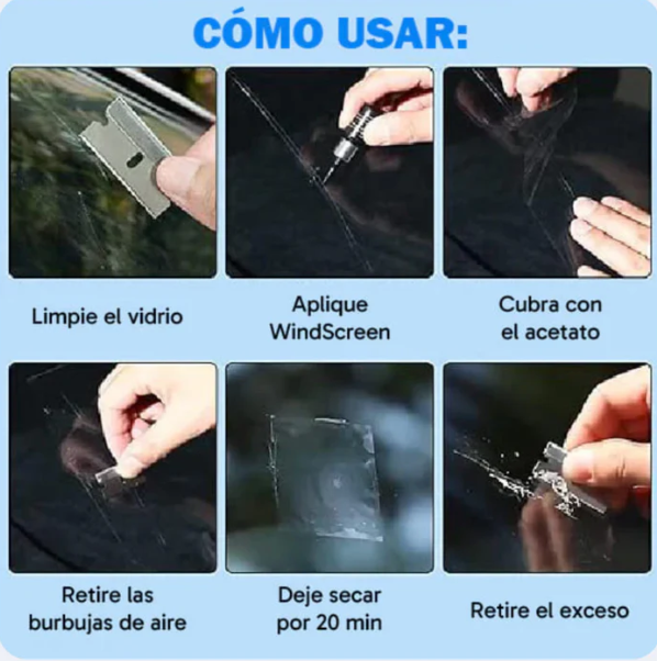 KIT REPARADOR DE VIDRIO ULTRA